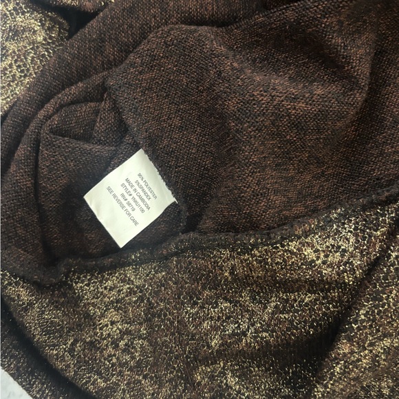 NY Collection Petite SZ PM Red Black Short Sleeve Festive Top Boat Neck - Picture 5 of 5